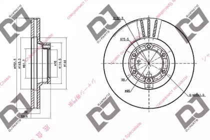 Тормозной диск DJ PARTS BD1498